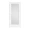 Codel Doors 34" x 80" x 1-3/8" Primed 1-Panel with White Lami Glass Interior Shaker 7-1/4" RH Prehung Door 2168pri8401GLRH26D714 - alternate 1
